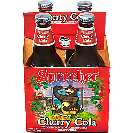 16 oz Cherry Cola Soda - 4 pk