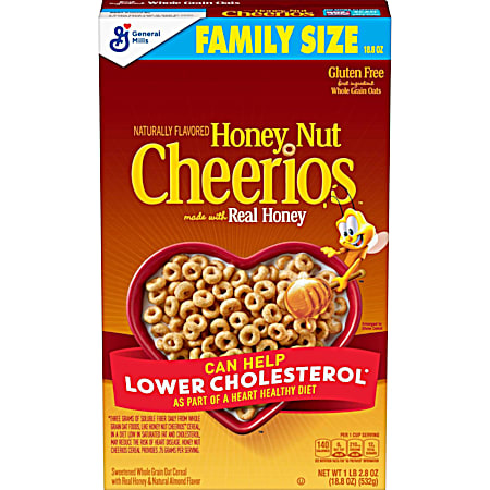 18.8 oz Honey Nut Cheerios Breakfast Cereal