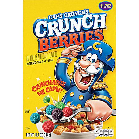 Quaker Cap'n Crunch's 11.7 oz Crunch Berries Breakfast Cereal