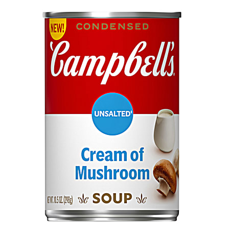10.5 oz Unsalted Cream of Mushroom Condensed Soup