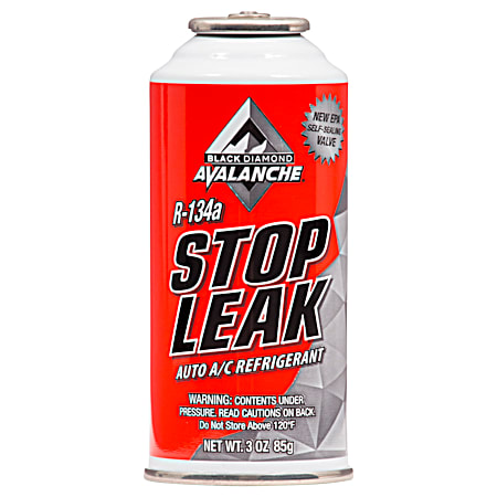 Black Diamond Avalanche Stop Leak 3 oz Auto A/C R134a Refrigerant