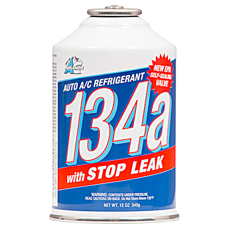 A/C Avalanche Auto A/C R134a Refrigerant 12 oz Refill w/ Stop Leak