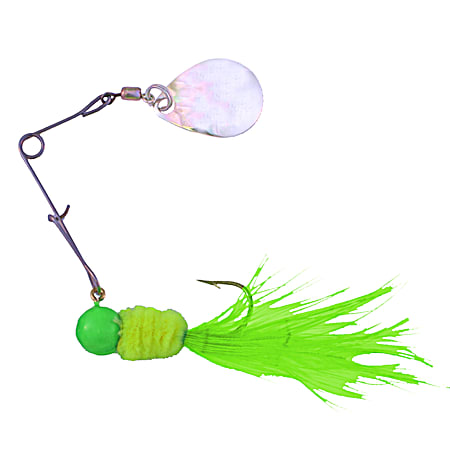Lime Chartreuse Spin Caller Spinner Lure