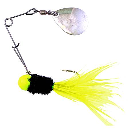 Chartreuse Black Chartreuse Spin Caller Spinner Lure