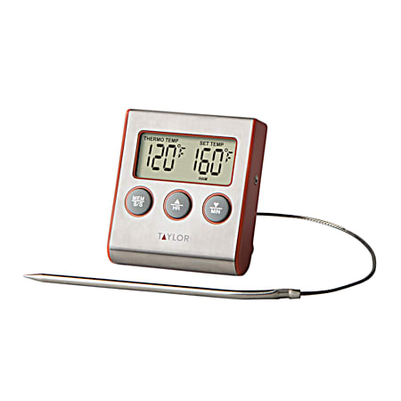 Taylor PRO Digital Stainless Steel Wired Probe Thermometer