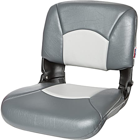 All Weather High-Back Boat Seat - Grey/Charcoal