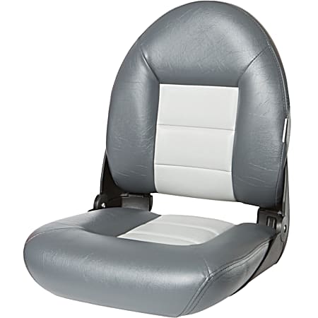 NaviStyle Gray & Charcoal High-Back Boat Seat
