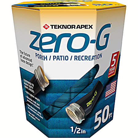 zero-G 1/2 in x 50 ft Teal Porch/Patio/Recreation Hose