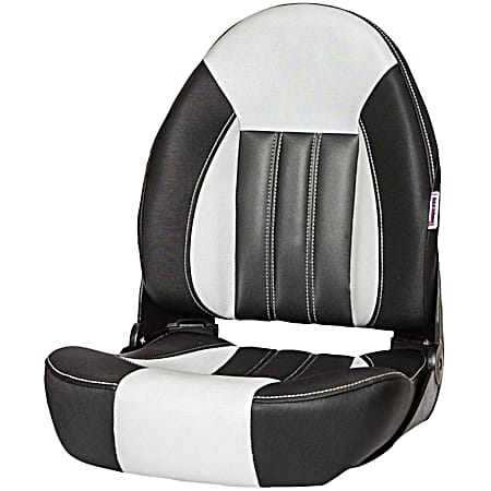 ProBax Black/Gray Ergonomic Boat Seat