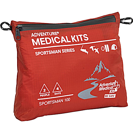Adventure Medical Kits Sportsman 100 Red First-Aid Medical Kit