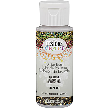 Acrylic Glitter Burst Paint - Gold Rush