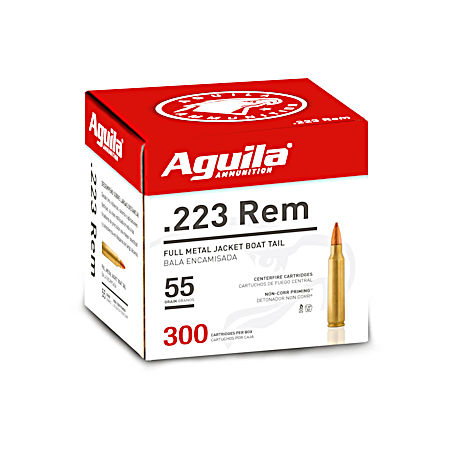 Aguila .223 Remington FMJ Range Rifle Cartridges - 300 Ct