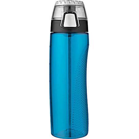 24 oz Teal BPA-Free Plastic Hydration Bottle