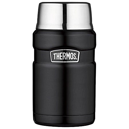 Thermos 24 oz Stainless Steel Matte Black Food Jar