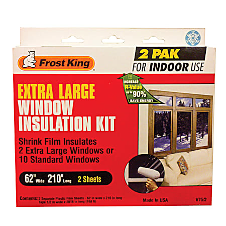 Frost King Indoor Extra Large Window Insulation Kit - 2 Pk.