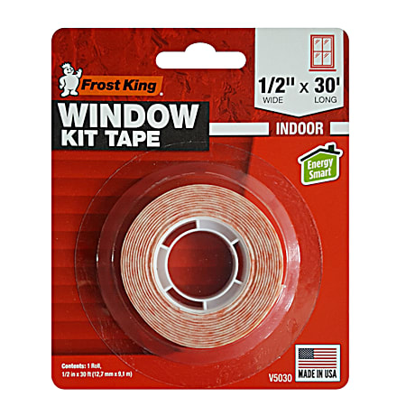 Frost King 1/2 in x 30 ft Clear Double-Sided Indoor Mounting Tape