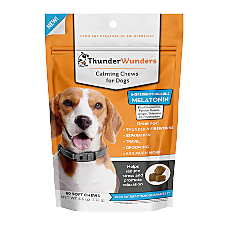 ThunderWorks ThunderWunders Calming Chews for Dogs - 60 Pk