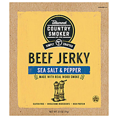 All Natural Sea Salt & Cracked Pepper Beef Jerky