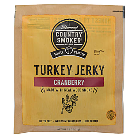 Tillamook All Natural Cranberry Turkey Breast Jerky