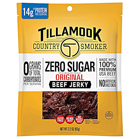Tillamook 2.2 oz Zero Sugar Original Beef Jerky