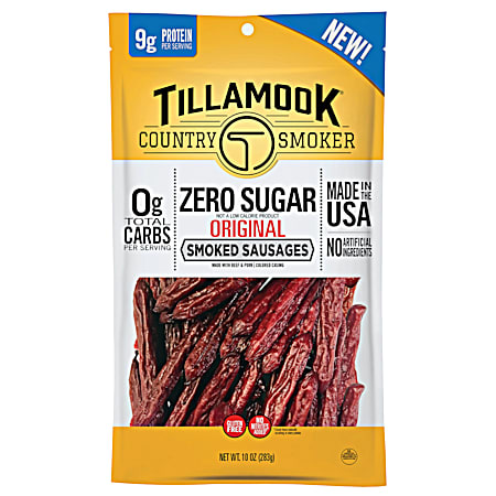 Tillamook 10 oz Zero Sugar Original Smoked Sausages