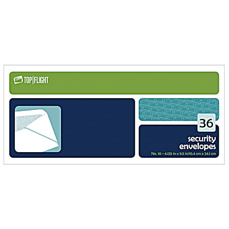 No. 10 Security Envelopes - 36 Ct
