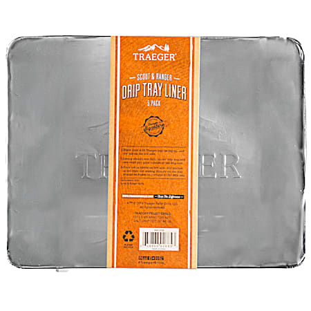 Traeger Ranger/Scout Drip Tray Liner - 5 Pk
