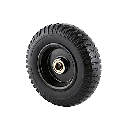8 in Black General Purpose Flat-Free Utility Tire