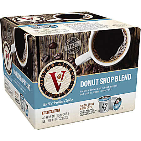 Victor Allen's Coffee Donut Shop Blend Single Serve Brew Cups