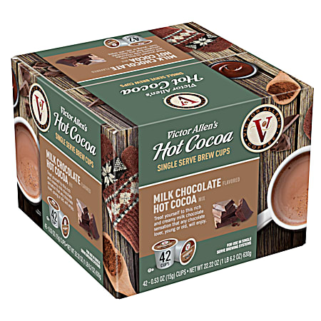 Victor Allen's Coffee The Rich Hot Cocoa Experience Milk Chocolate Hot Cocoa K-Cups - 42 ct