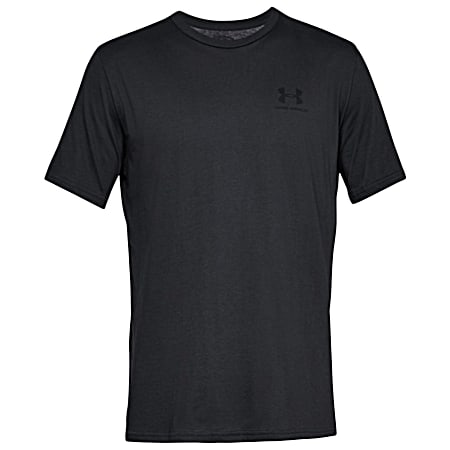 Men's Sportstyle Black Left Chest Logo Short Sleeve T-Shirt