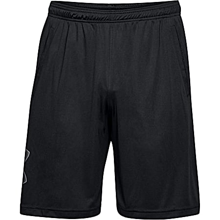 Men's UA Tech Black/Graphite Logo Athletic Shorts