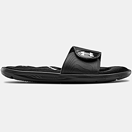 Ladies' Black/White Ignite Slide Sandals