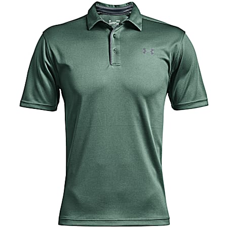 Under Armour Men's UA Tech Toddy Green Short Sleeve Polyester Polo Shirt