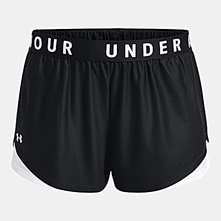 Under Armour Women's UA Play Up 3.0 Black Polyester Shorts