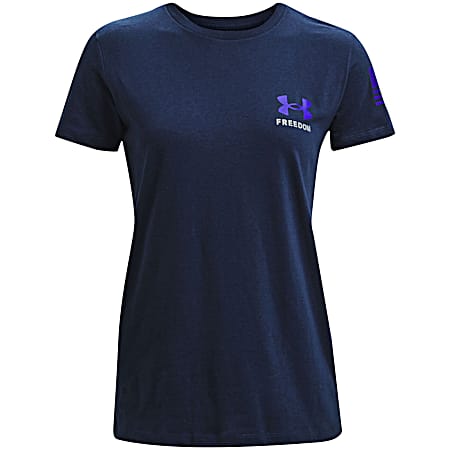 Women's UA Academy/Royal Freedom Banner Graphic Crew Neck Short Sleeve T-Shirt