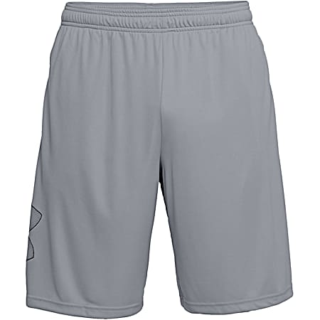 Men's UA Tech Steel/Black Logo Athletic Shorts