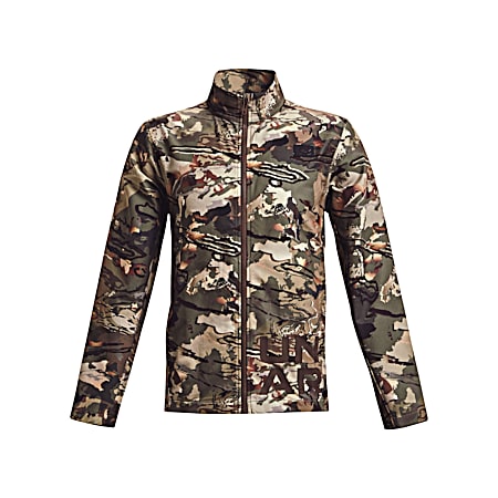 Under Armour Men's Hardwoods Forest All-Season Camo/Black Graphic Full Zip Polyester Jacket