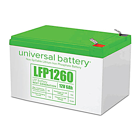 12v 6Ah Lithium LFP Battery