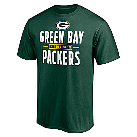 Men's Green Bay Packers Green Refresh Stack Graphic Crew Neck Short Sleeve T-Shirt