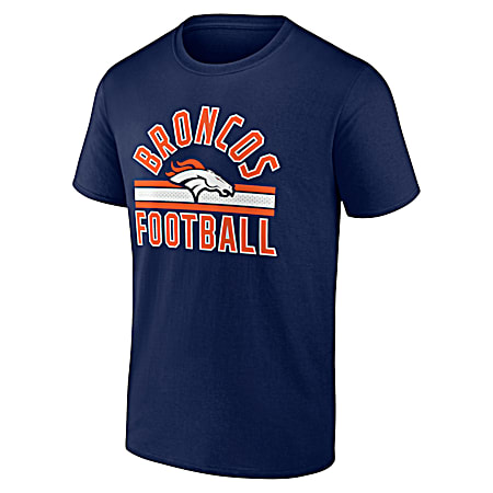 Men's Denver Broncos Team Logo Graphic Crew Neck Short Sleeve T-Shirt