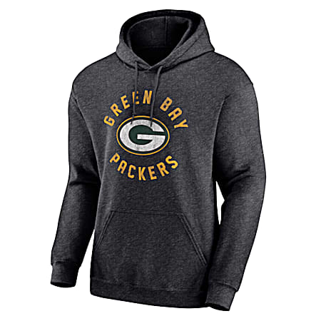 Men's Green Bay Packers Gray Team Logo Graphic Long Sleeve Hoodie