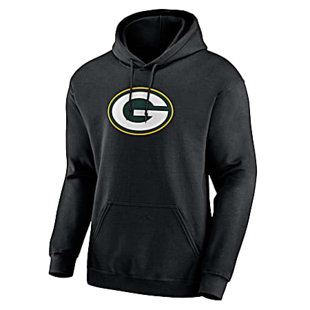 Men's Green Bay Packers Black Team Logo Graphic Long Sleeve Hoodie