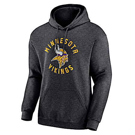 Men's Minnesota Vikings Gray Team Logo Graphic Long Sleeve Hoodie