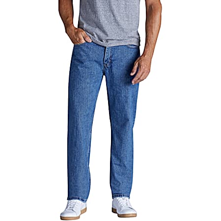 Men's Pepper Stone Relaxed Fit Straight Leg Denim Jeans