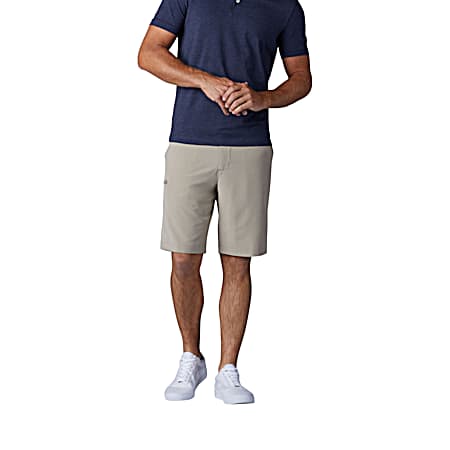 Men's Tri-Flex Flat Front Pebble Classic Fit Cargo Shorts