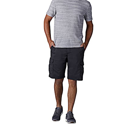 Men's Big & Tall Extreme Motion Crossroad Anthracite Relaxed Fit Cargo Shorts
