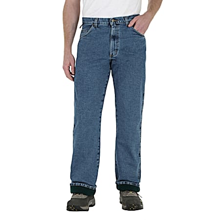 Men's Rugged Wear Fleece Jeans