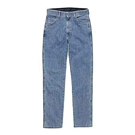 Men's Bleach Wash Relaxed Fit Performance Jean