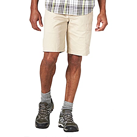 Men's Rugged Wear Khaki Cotton Cargo Shorts